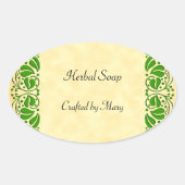 Groene bladeren Custom Craft Sticker (Voorkant)