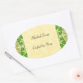 Groene bladeren Custom Craft Sticker (Envelop)