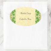 Groene bladeren Custom Craft Sticker (Tas)