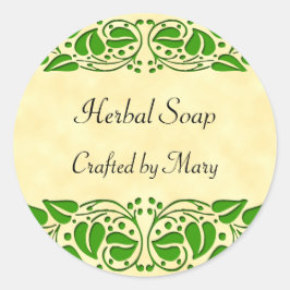 Groene bladeren Custom Craft Stickers