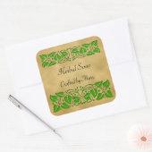 Groene bladeren Custom Craft Stickers (Envelop)