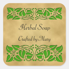 Groene bladeren Custom Craft Stickers