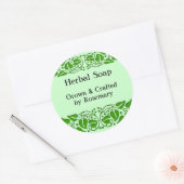 Groene bladeren Custom Craft Stickers (Envelop)