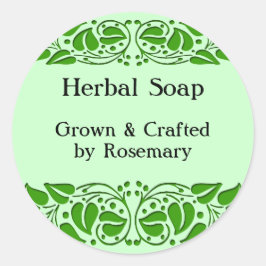 Groene bladeren Custom Craft Stickers