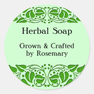 Groene bladeren Custom Craft Stickers