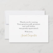 Groene bladeren dank u Nota Kaart Notitiekaartje (Achterkant)