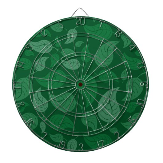 Groene bladeren dartbord (Voorkant)