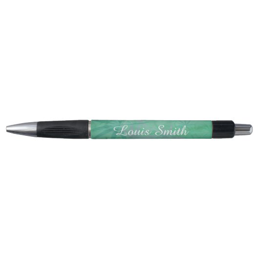 Groene bladeren decoratief pen (Voorkant)