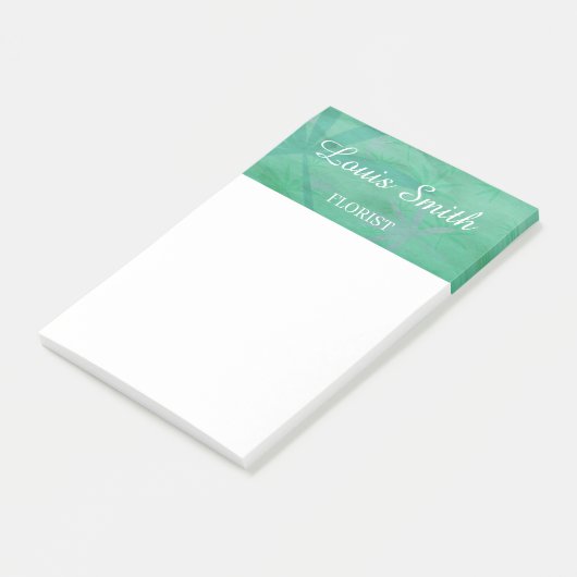 Groene bladeren decoratief post-it® notes (Schuin)