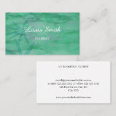 Groene bladeren decoratief visitekaartje (Voorkant / Achterkant)