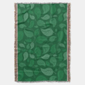 Groene bladeren deken (Voorkant Verticaal)