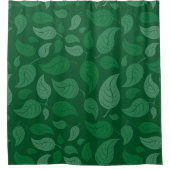 Groene bladeren douchegordijn (Voorkant)