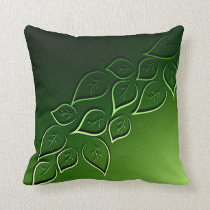 Groene bladeren Elegant Modern Kussen
