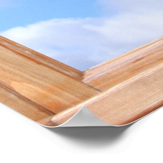 Groene bladeren en het Uitzicht van de Zomer van e Poster (Hoek)