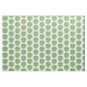 Groene bladeren en structuur van het boompatroon stof (Yard (91,4 cm))