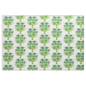 Groene bladeren en structuur van het boompatroon stof (Fat Quarter)