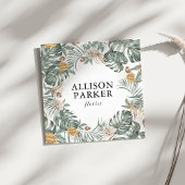 Groene bladeren Florist Gardener Visitekaartje