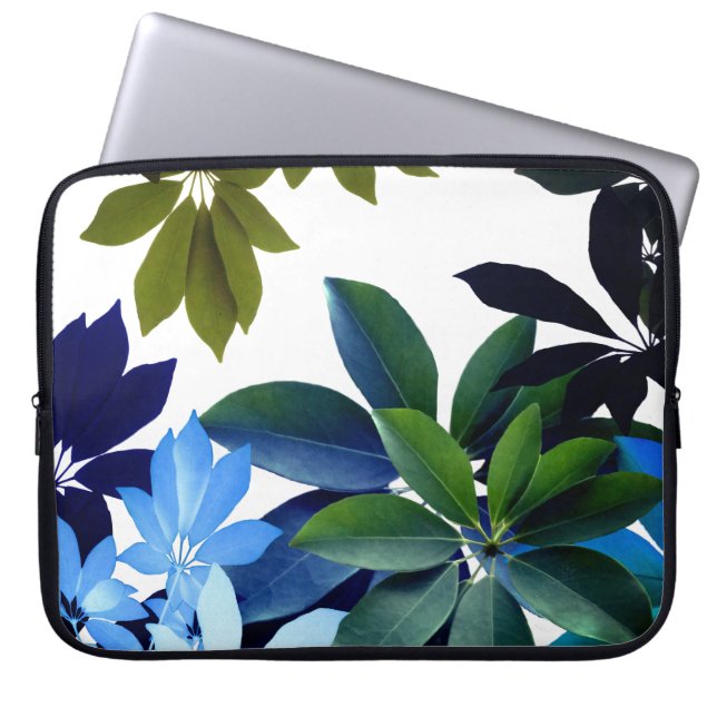 Groene bladeren, Foliage Neopreen laptophoes 15" Laptop Sleeve (Voorkant)
