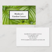 Groene bladeren Fotografie Garden Center Visitekaartje (Voorkant / Achterkant)