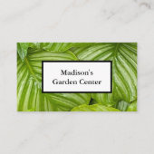 Groene bladeren Fotografie Garden Center Visitekaartje (Voorkant)
