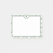 Groene bladeren  gepersonaliseerd post-it® notes (Voorkant)