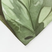 Groene Bladeren Goblin Ogen Fleece Deken (Hoek)