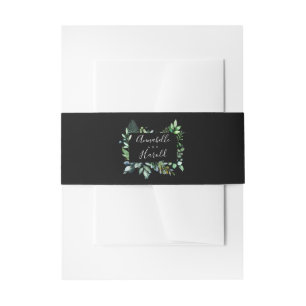 Groene bladeren - Greenery Wedding Uitnodigingen Wikkel