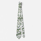 Groene Bladeren Groen Natuur Botanisch Casual Stropdas (Voorkant)