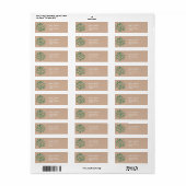 Groene bladeren groene milieuactivist etiket (Full Sheet)