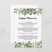 Groene bladeren Groene olievlek Informatiekaartje (Voorkant / Achterkant)