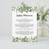 Groene bladeren Groene olievlek Informatiekaartje (Staand voorkant)