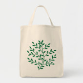 Groene bladeren groene olijftak bladdecor tote bag (Voorkant)