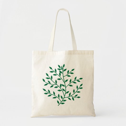 Groene bladeren groene olijftak bladdecor tote bag (Voorkant)
