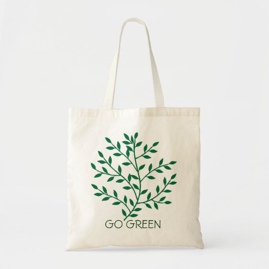 Groene bladeren groene olijftak leaf Go Green Tote Bag (Voorkant)