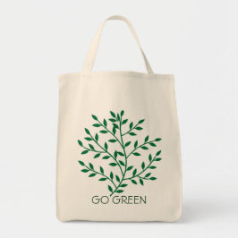 Groene bladeren groene olijftak leaf Go Green Tote Bag