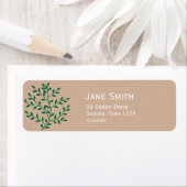 Groene bladeren groenere milieuactiviste etiket (Insitu)