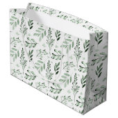 Groene bladeren groot cadeauzakje (Achterkant Gekanteld)