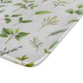 Groene bladeren Herbarium Snijplank (Hoek)