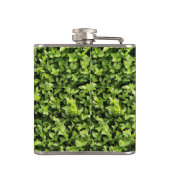 Groene bladeren heupfles (Achterkant)