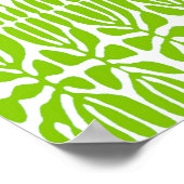 Groene bladeren, Homage Matisse Poster (Hoek)