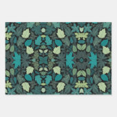 Groene bladeren inpakpapier vel (Voorkant 3)