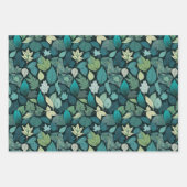 Groene bladeren inpakpapier vel (Voorkant 2)