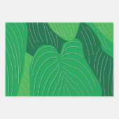 Groene bladeren inpakpapier vel (Voorkant 2)