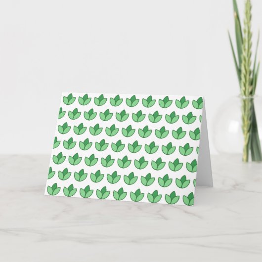 groene bladeren kaart (Voorkant)
