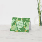  groene bladeren kaart (Voorkant)