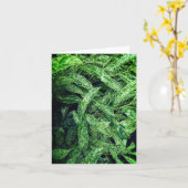 Groene bladeren kaart (Gele Bloem)