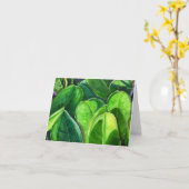 Groene bladeren kaart (Gele Bloem)