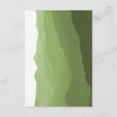 Groene bladeren | Kaart informatie Waterverf (Achterkant)