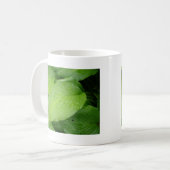 Groene bladeren koffiemok (Voorkant links)