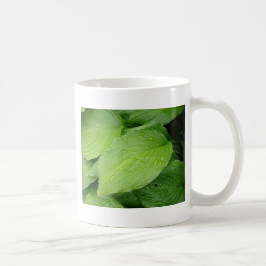 Groene bladeren koffiemok (Rechts)